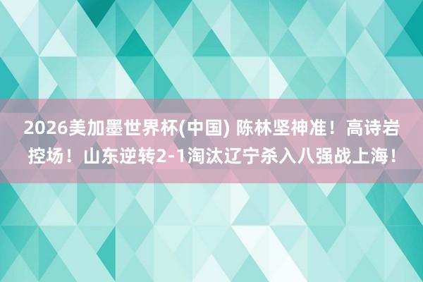 2026美加墨世界杯(中國) 陳林堅(jiān)神準(zhǔn)！高詩巖控場！山東逆轉(zhuǎn)2-1淘汰遼寧殺入八強(qiáng)戰(zhàn)上海！